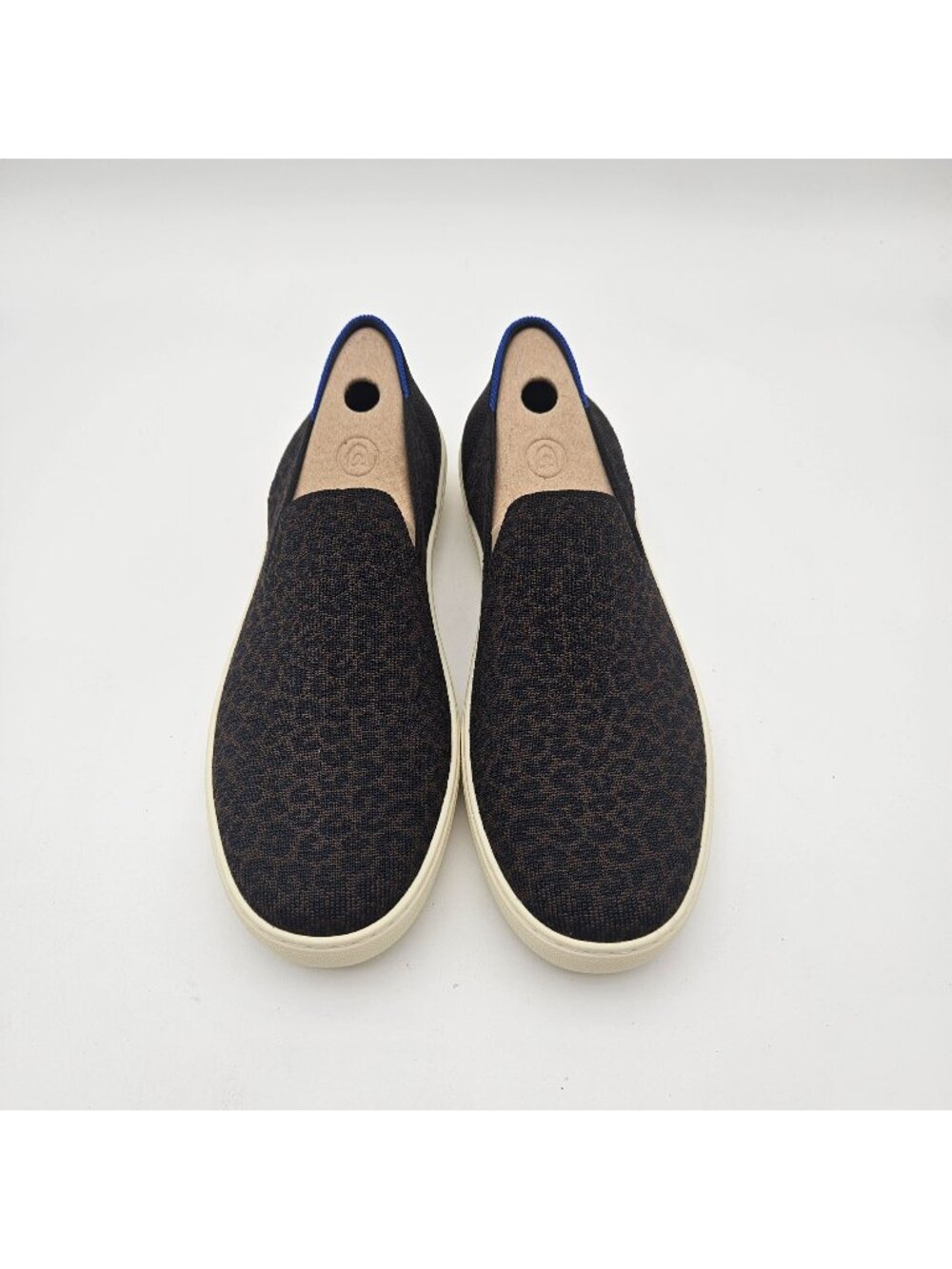 Rothys The Original Slip On Espresso Spot Animal Print Womens Size 10.5 NEW